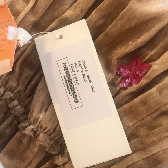 Rococo Sand Velvet Star Dress. Size S. NWT. $500 - Picture 8 of 8